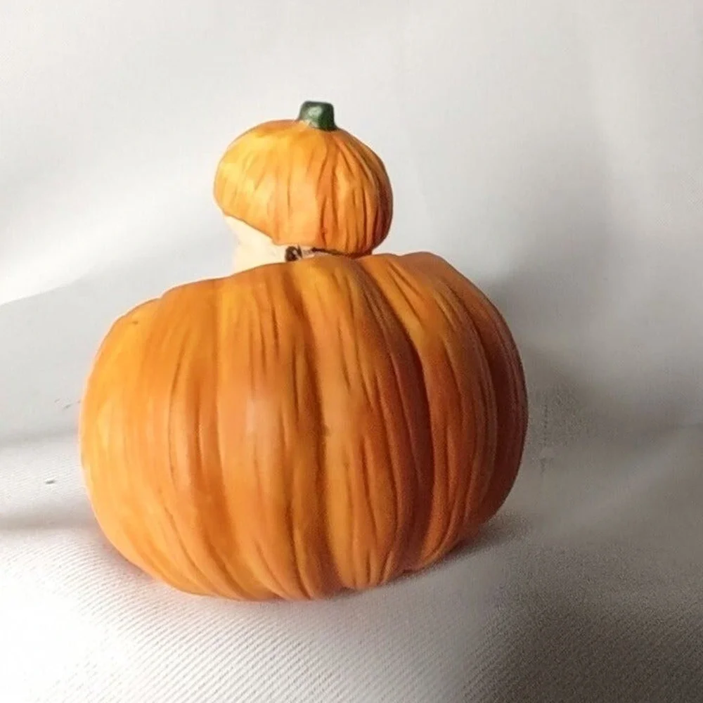 K's Collection Baby‎ in pumpkin ceramic decor Halloween 3.5 inch Vintage cute